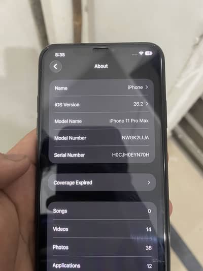 iPhone 11 Pro Max 256gb water pack jv