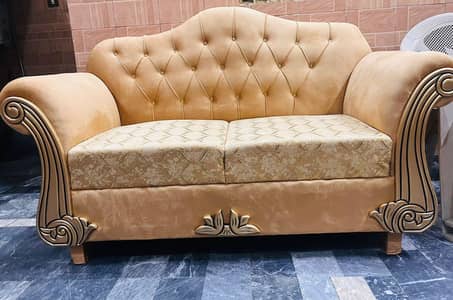 Brand New sofa set available 3 /2/1 neet and clean golden brown colour