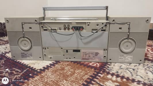 sharp tape recorder with 4 band radio FM MW SW1SW2