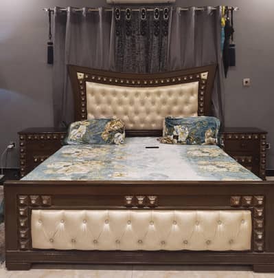 solid wood bed for sale