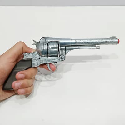 1980s Gonher No. 122 Western Revolver 12-Shot Die-Cast Toy Cap Gun