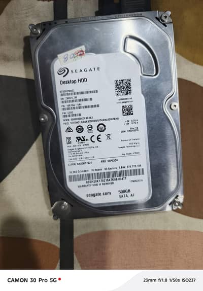 hard drive HDD 500gb 96% health