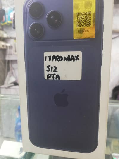 Apple iPhone 17pro max Blue official pta Mercantile 512gb Boxpack l