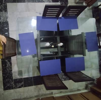 Dining table with 6 chairs for sale
