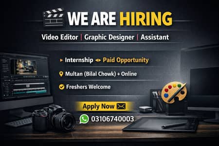 Video Editor / Graphic Designer / Creative Assistant + Online Work