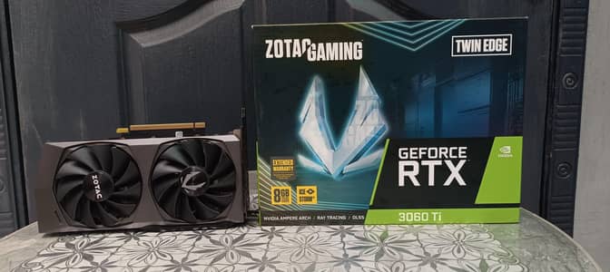 Nvidia GeForce RTX 3060ti Zotac Twin Edge.