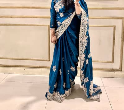 Indian valvet silk sari
