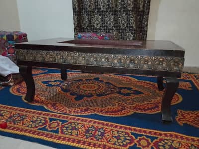 Center Table Good Condition Without Top Glass