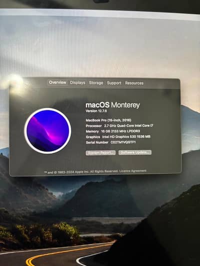 MacBook Pro 2016  16/512 4 Gb graphic card i7 Touch Bar  65,000