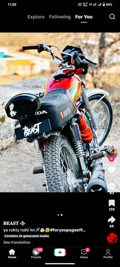 Kisi k pas 2019 Sy 2023 model bike ha 125 for sale