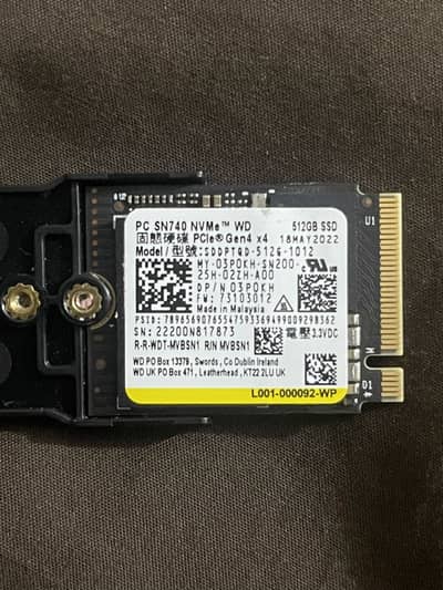 512 SSD NVMe
