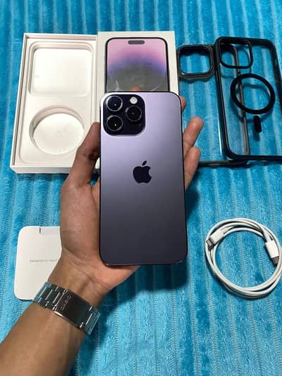 Apple iPhone 14 Pro Max Complete Box Urgent Sale Connect Wtp No