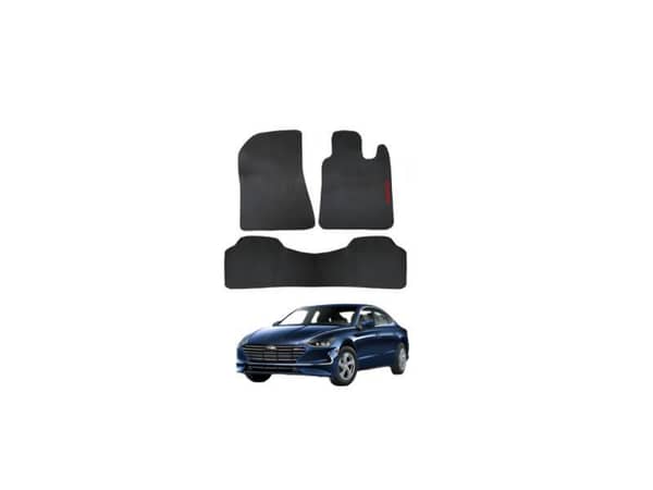Custom Fit Latex Rubber Car Floor Mats for Hyundai Sonata 2022 – Heavy-Duty Waterproof 3-Piece Set