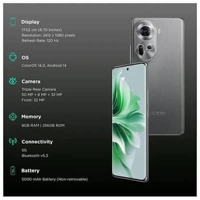 Oppo reno 11 5G 12GB ram exchange possible with high diff