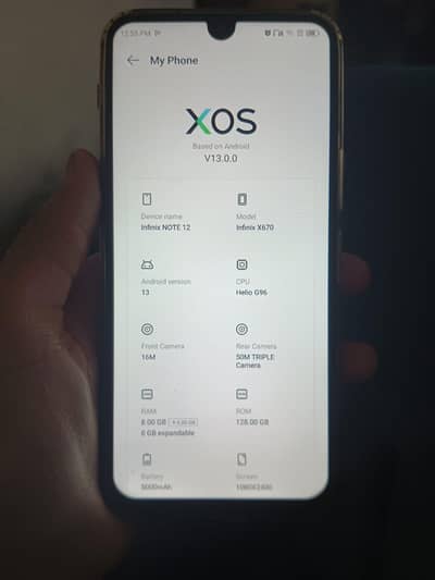 Infinix note 12 g96 with full box