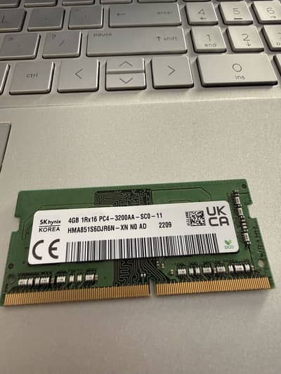 4GB DDR4 Ram for laptop