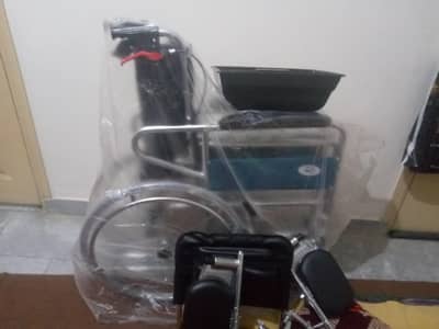 Brand New Wheelchair with Commode – Foldable Patient Chair