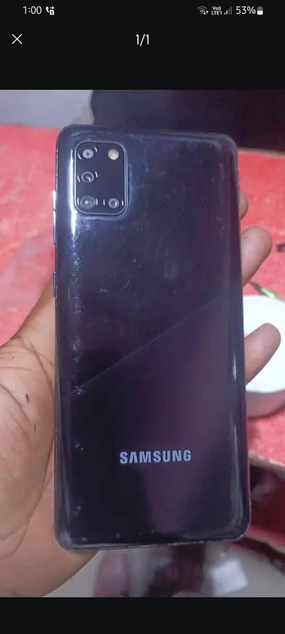 samsung a31 all ok 10 by9 condition indislpy finger all ok exchange