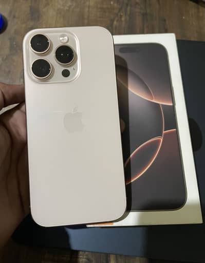 Iphone 16 pro PTA Approved ( 4 month apply +1 year Gnext warrenty )