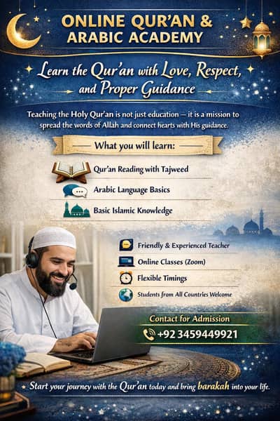 quran and Arabic teacher
