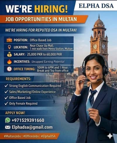 Female staff Required