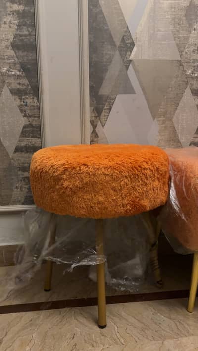 Orange stool set