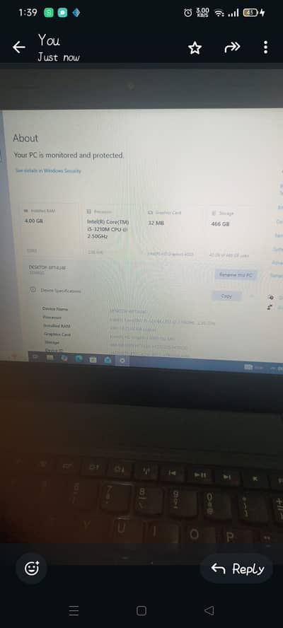 _Device Name_: DESKTOP-6PT4U4F - *RAM*: 4.00 GB DDR3 - smooth multitas