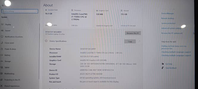 Hp i7 7th generation