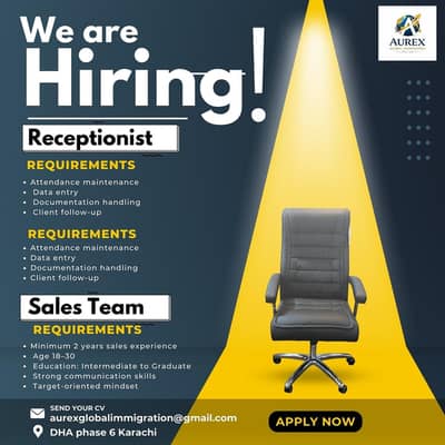 Looking for female sales executive