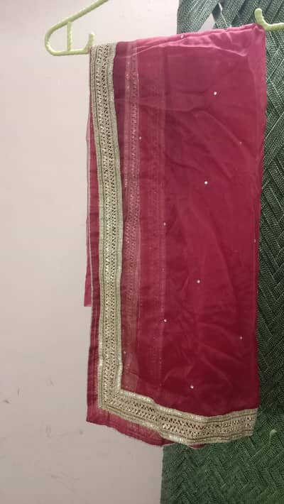 TILA machiney work on shirt and lace gota on dubata