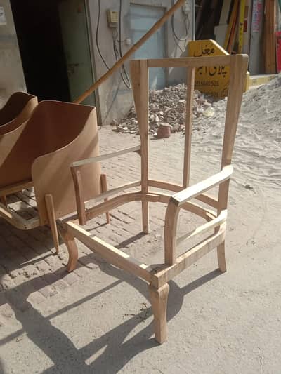 Bedroom Chair  kekar wood stukchar without poshing