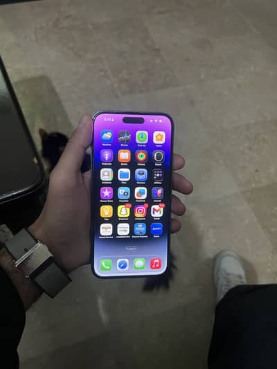 IPHONE 14promax 10/10 JV 128 battery 87  All okay waterpack with box