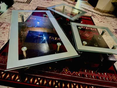 Furniture Glass Table Set