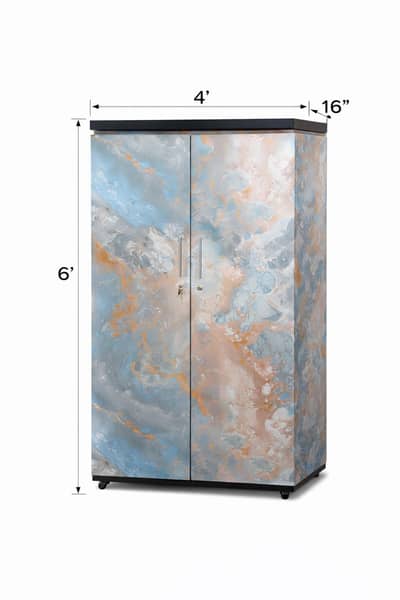 Premium Wooden Wardrobe / Cupboard – 2 Door | Strong & Stylish