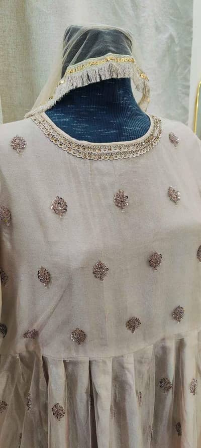 Frok style dress for  wedding season| elegant Dress , katdana Work