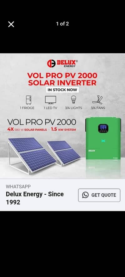 Deluxe Voltronic Solar Inverter