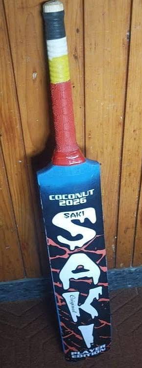 SAKI Tape Ball Cricket Bat – Premium Look, Strong Handle