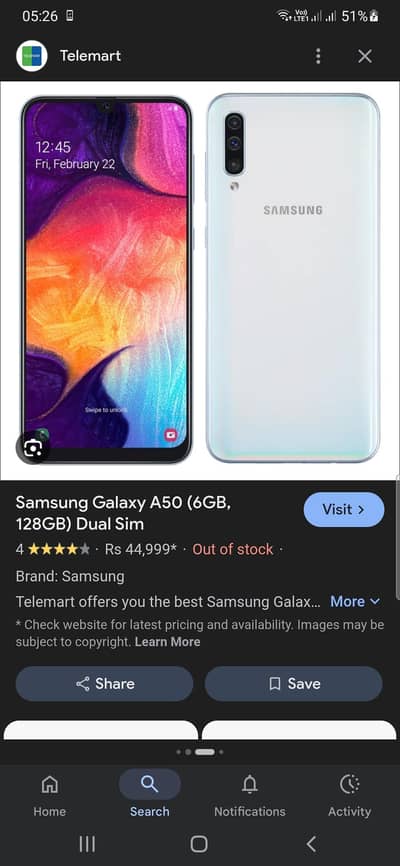 Samsung a50