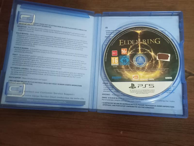 Elden Ring game disk PS5 version 9/10 condition 1