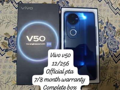 Vivo V50 12/256 official pta complete box 03437077780