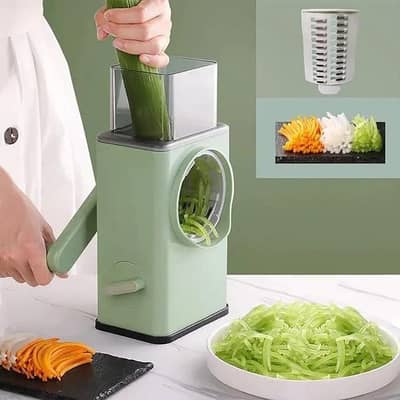 green manual food chopper 4-in one ABS kitchen essential
