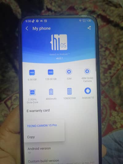 Tecno CAMON 15 Pro