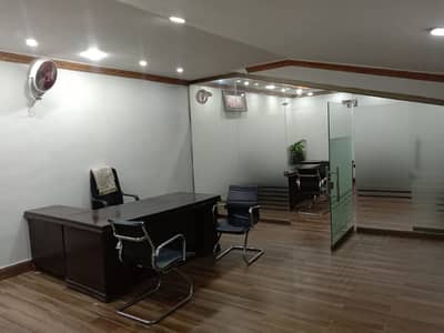 Furnished Office for Rent in Gulberg Very Hot Location for (Call center + Software house + Marketing Office & Other Setup as You Want)