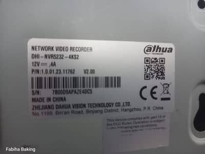 Dahua NVR5230 4KS2  (no hard disk) excellent condition