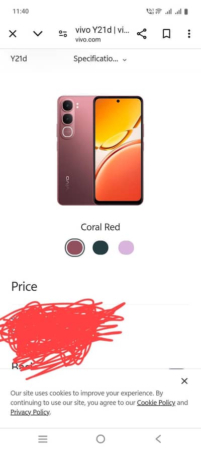 vivo y21d 6 128 box ni hy warnty 8 mahiny hy