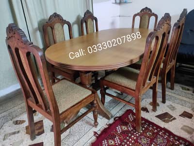 Pure sheesham wood (Dinning Table with Chair)