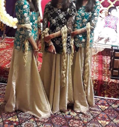 lenga and kurti in 2 clrs