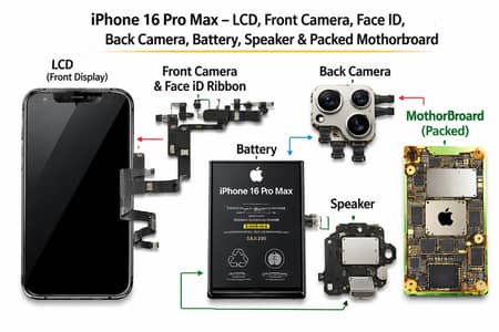 iphone 16promax and 15promax  parts available