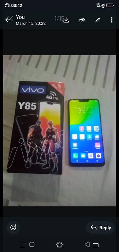 Vivo Y85  4gb 64gb official PTA approved
