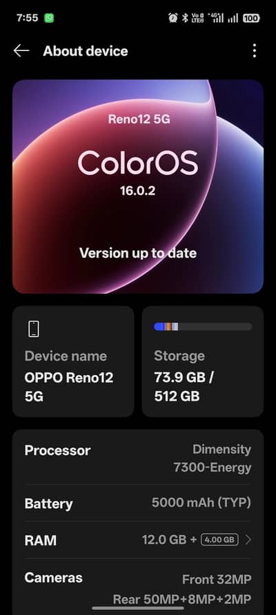 OPPO RENO12 5G 12/512GB
